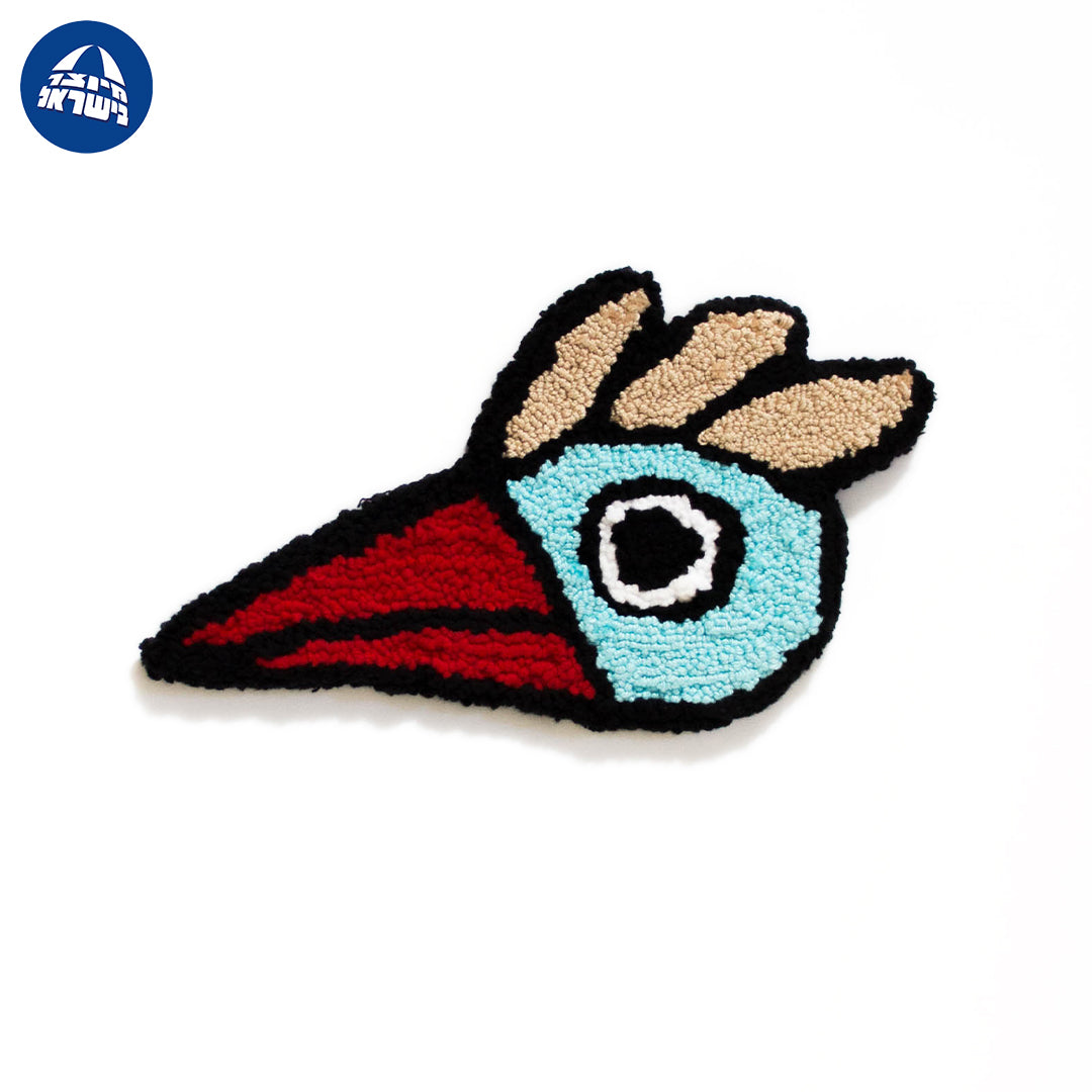 'Red Beak' - Handmade Magnetic Rug