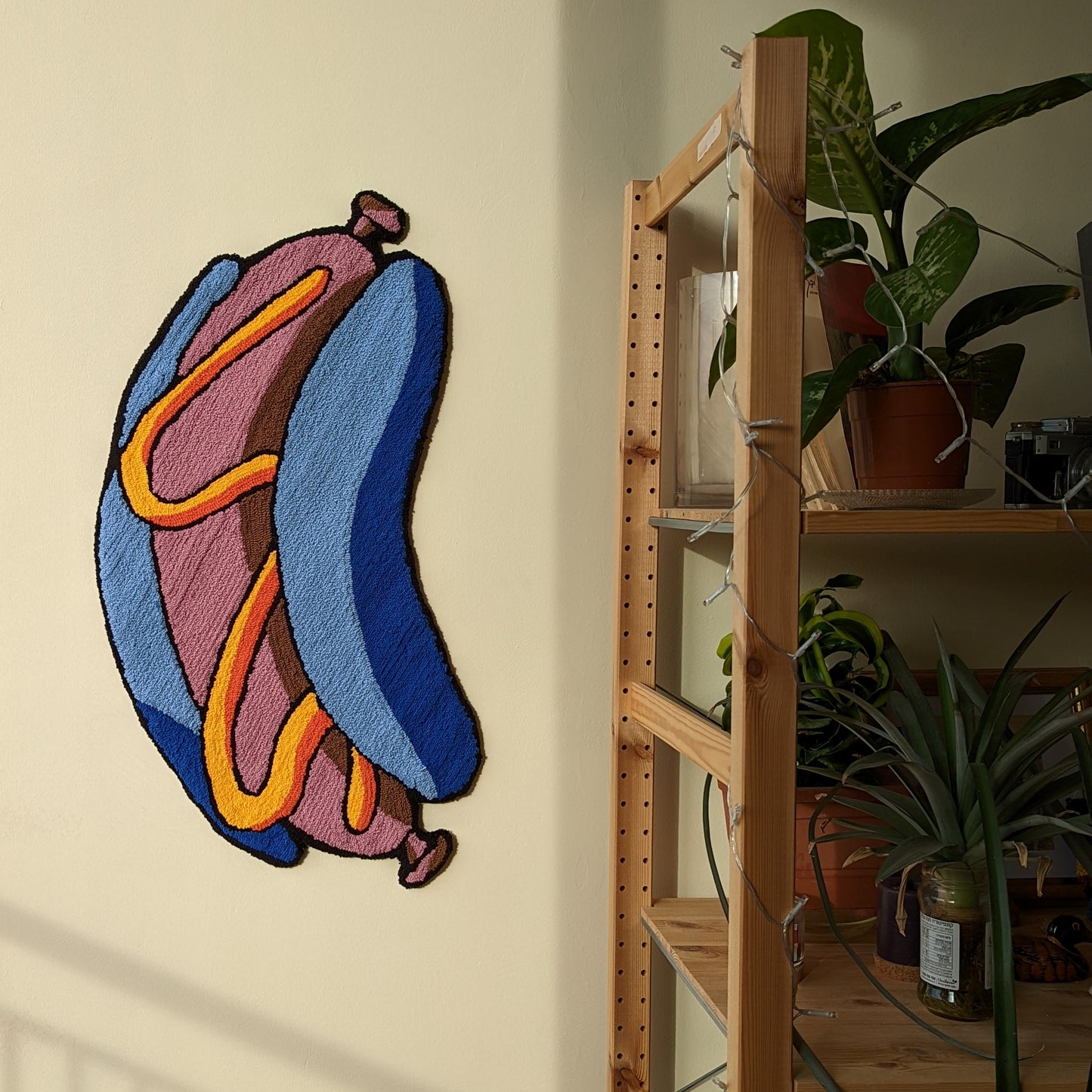 'Hotdog' New Design- Handmade Wall Rug